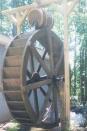 8 ft waterwheels, Landrum, South Carolina with barrel fountain/ gardenponds, great landscaping idea in pre-assembeled kits