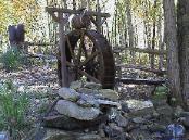 6 foot Garden WaterWheel & Barrel kit in NC. built by Sullivan