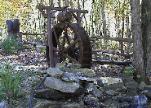 6 foot Garden WaterWheel & Barrel kit in NC. built by Sullivan